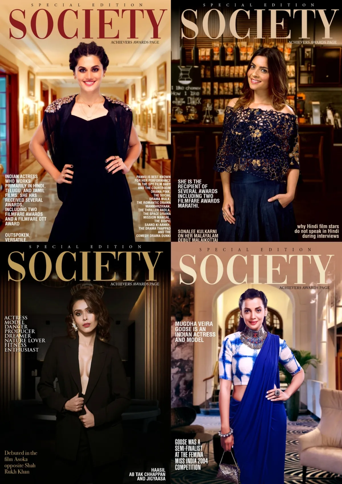 Society magazine covers