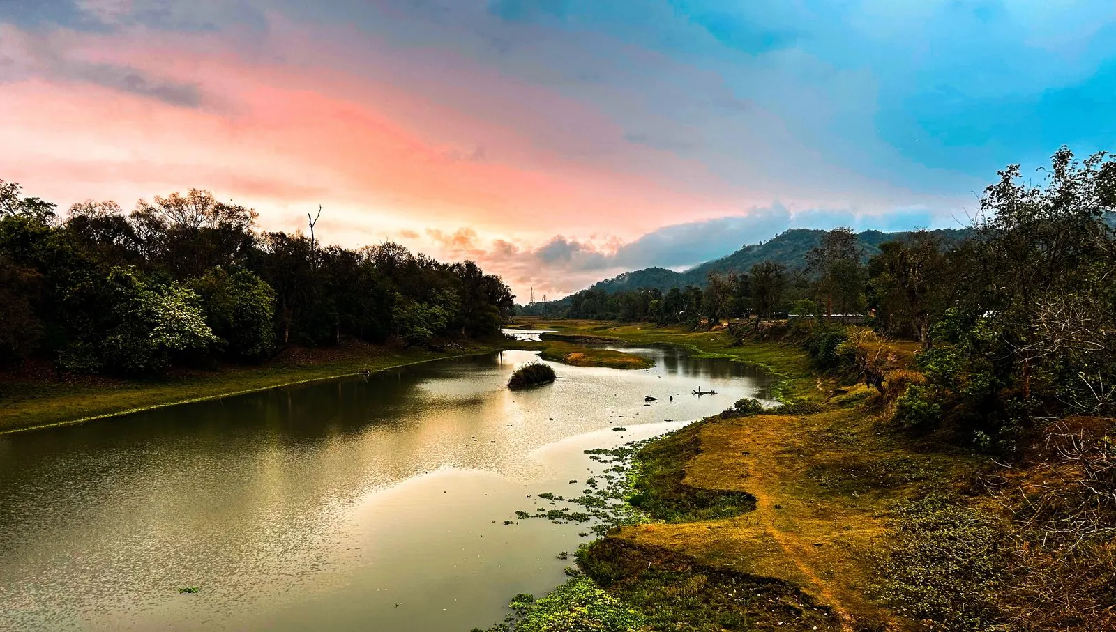 River at dusk